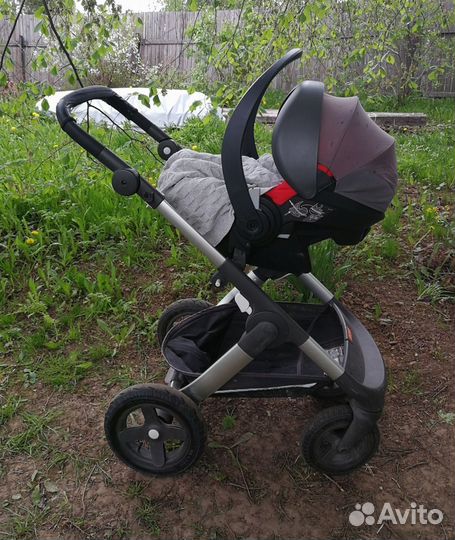 Коляска Stokke Trailz 3в1 автолюлька+база isofix