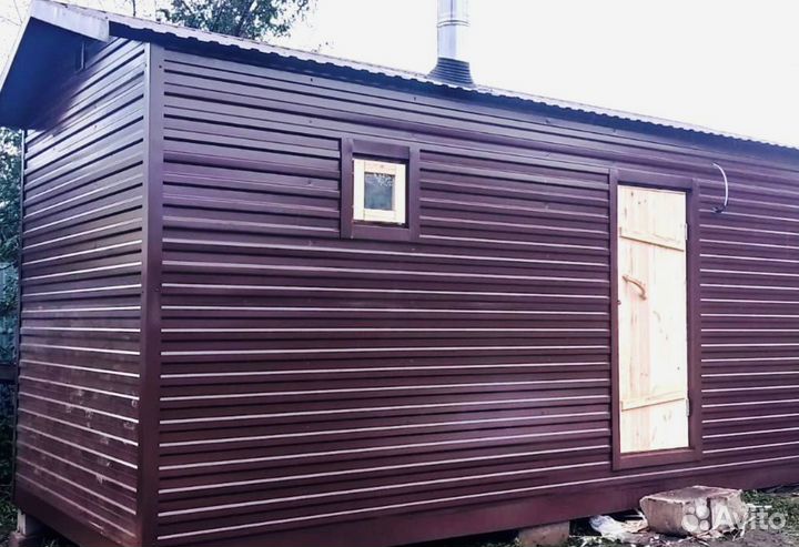 Баня под ключ каркасная от производителя 2 * 2,5