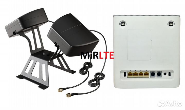 ZTE MF286 до 300Мбит/сек Cat.6 с настольной MiMo