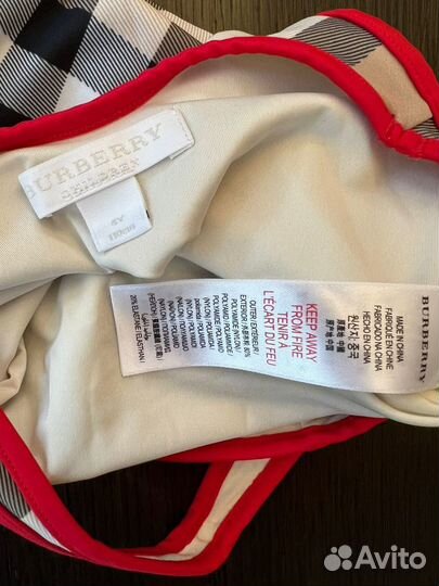 Купальник 98-104 Hm, burberry, soft galery