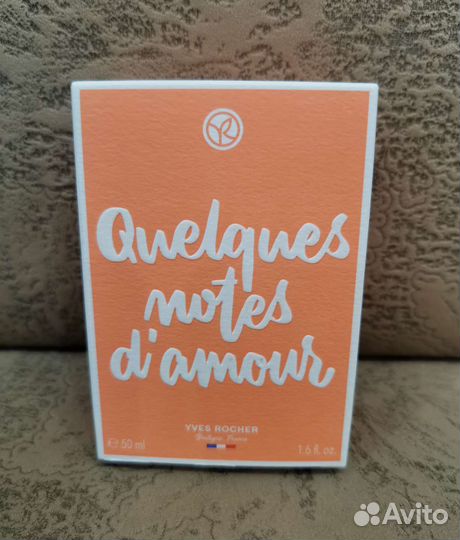 Парфюмерная Вода Quelques Notes d'Amour Ив Роше