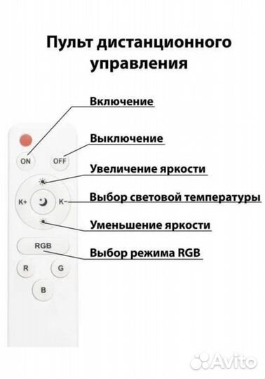 Лампа Видеосвет RGB освещение цветная