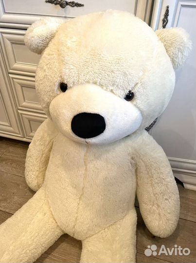 Большой плюшевый медведь 160 см с бантом