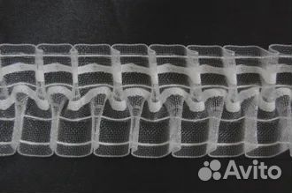 Шторная лента широкая