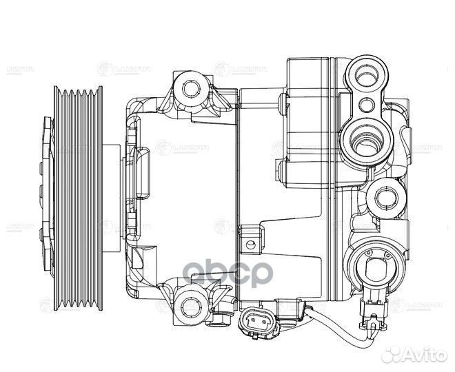 Компрессор кондиционера Opel Astra J (10) 1.4T