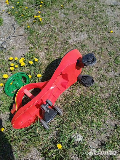 Самокат детский трехколесный с сиденьем б/у