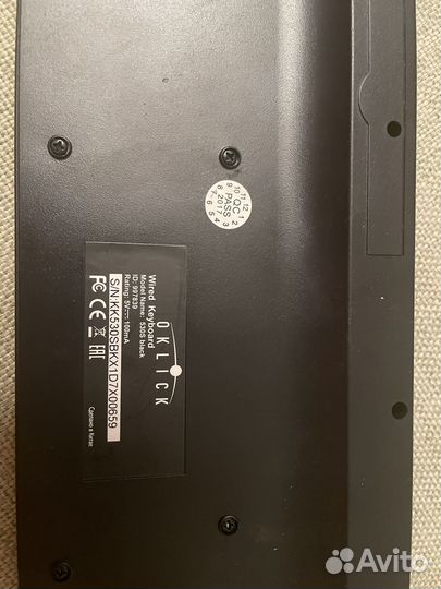 Компьютерная клавиатура oklick 530S и мышь