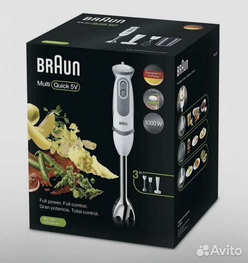 Блендер погружной Braun MQ5207, новый