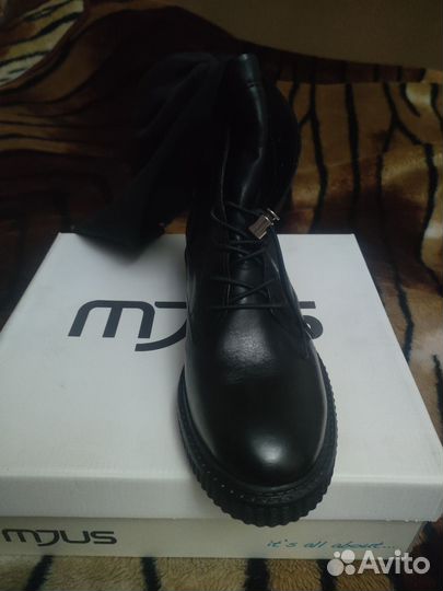 Ботинки чулки 38 кожа