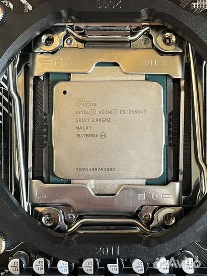Комплект x99 2011v3 Xeon 2666v3 16gb