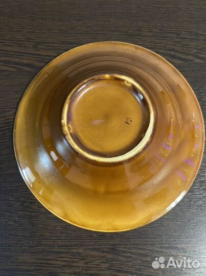 Тарелка «Подсолнухи» СССР зик Конаково