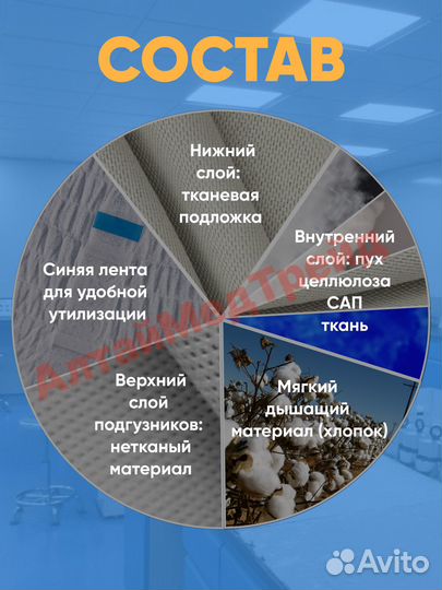 Памперсы трусики для взрослых XXL 1 упак