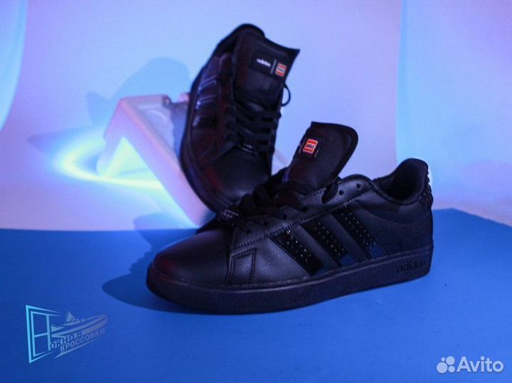 Кроссовки Adidas NEO Grand Court X Lego Black
