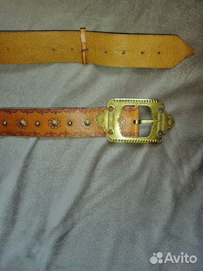 Мужской кожаный ремень