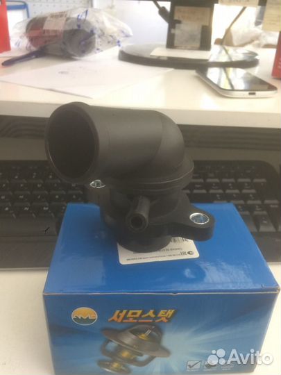 Термостат в сборе с пластиковым корпусом Aveo