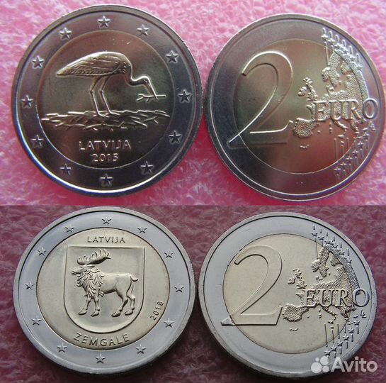 Юбилейные монеты. Двушки Германия,Португалия и др