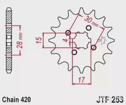 Звезда ведущая JTF253 14