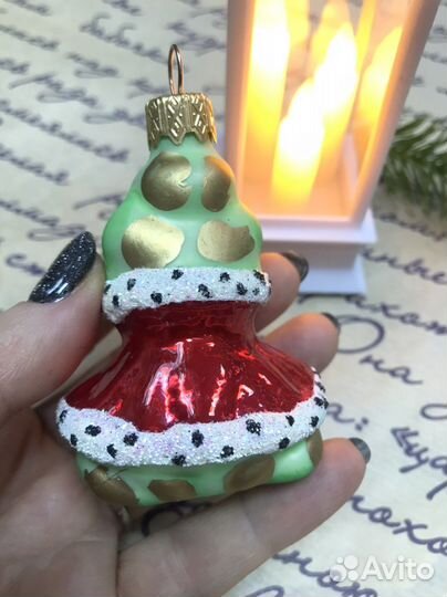 Лягушка -Царевна елочная игрушка