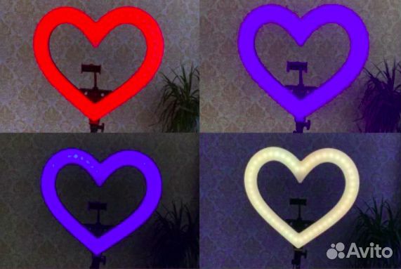 Кольцевая лампа цветная 