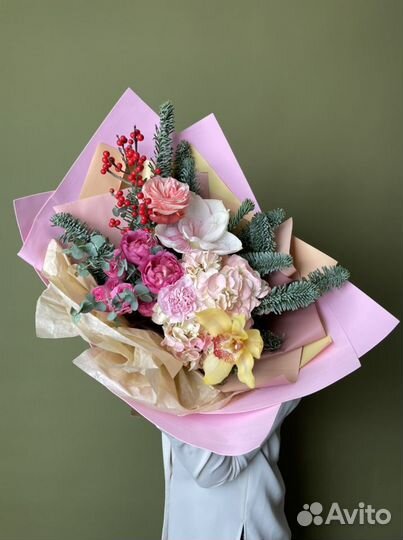 Букет цветов «Снежная королева»