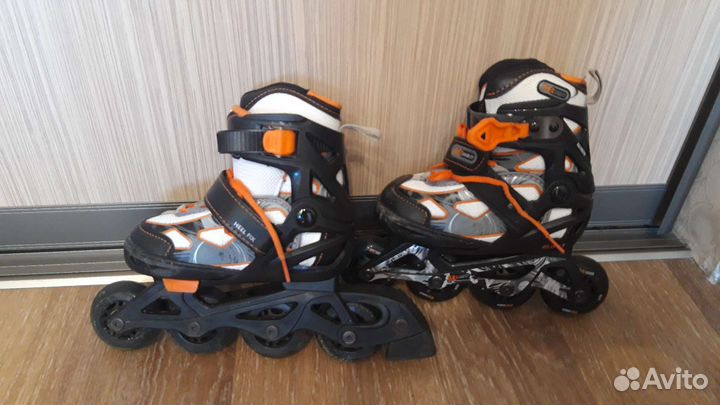 Ролики детские раздвижные р.26-31 с защитой