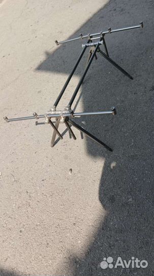 Род под на 4 удилища, нержавейка