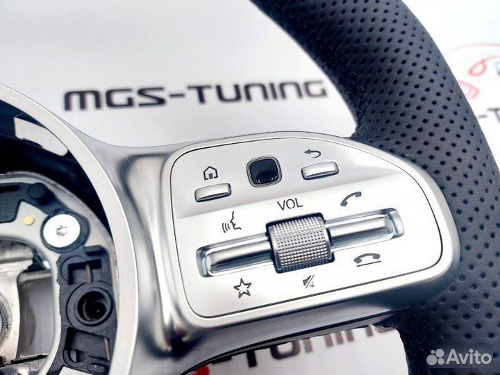 Руль Mercedes 63 AMG карбон с активным круизом