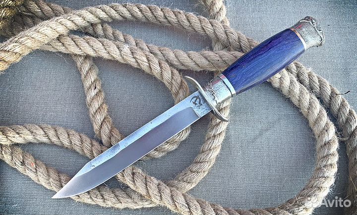 Туристическая финка из кованой стали х12мф
