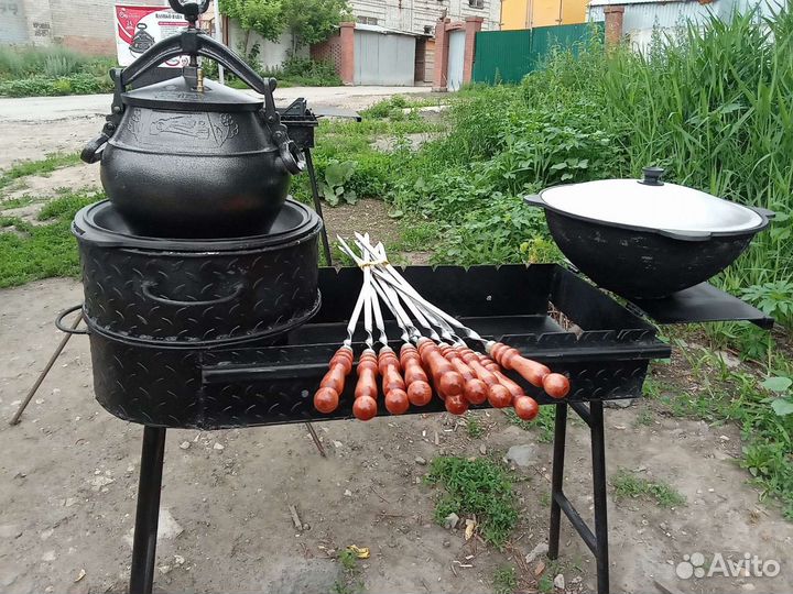 Казан 12 узбекский +мангал 3мм