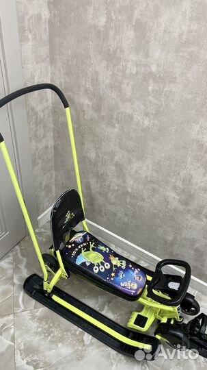 Снегокат с колесами