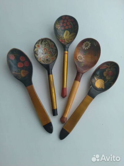 Деревянные ложки СССР хохлома