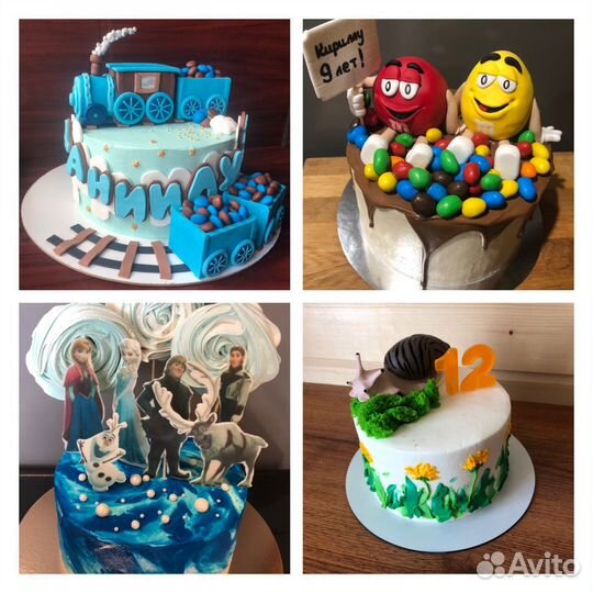 Торты, ярусные торты, бенто-торты на заказ