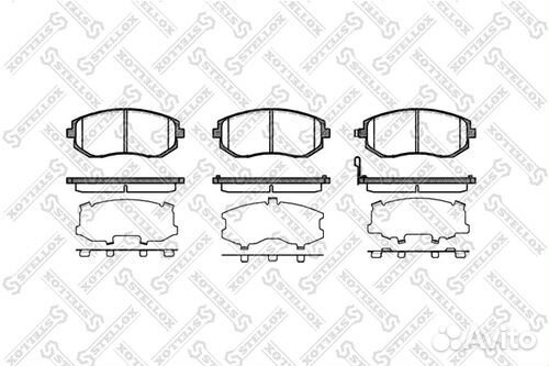 962 011B-SX 951 11 колодки дисковые п Subaru