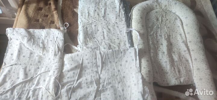 Бортики в кроватку, кокон, подушки