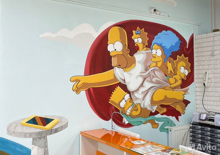 Роспись стен. Граффити. Художник