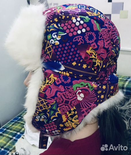 Шапка зимняя, ушанка детская россия новая