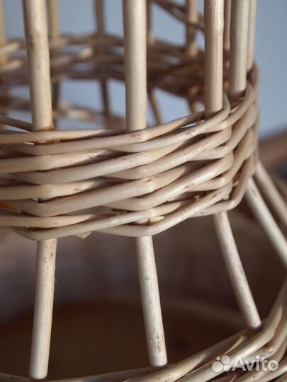 Абажур плетеный