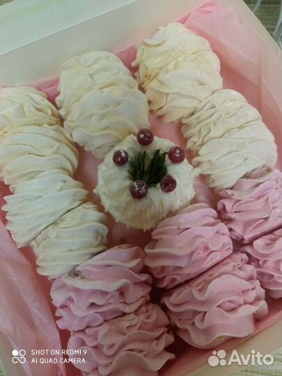 Сладкий подарок, зефир, ручная работа