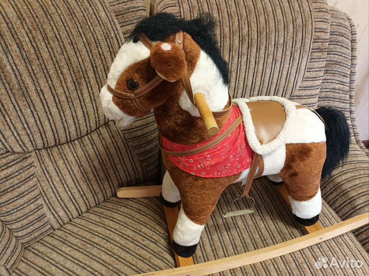 Лошадка качалка деревянная