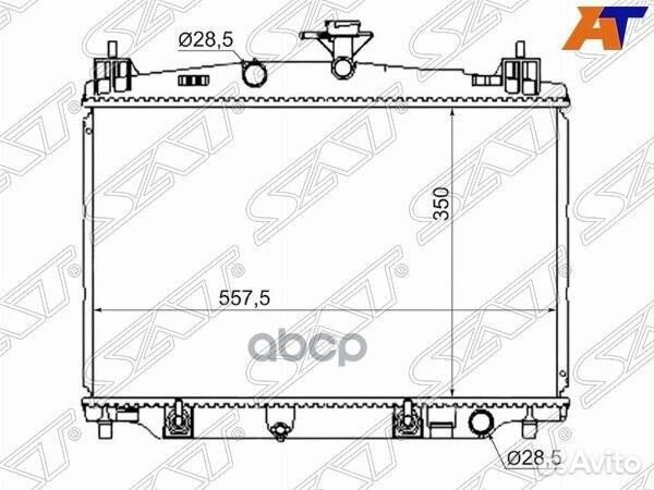 Радиатор Mazda Demio 07-14 / 2 07-15 MZ0012 Sat