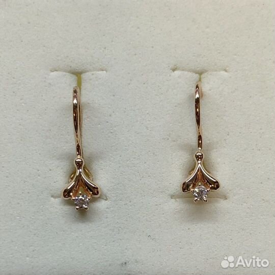 Золотые серьги 585 пробы