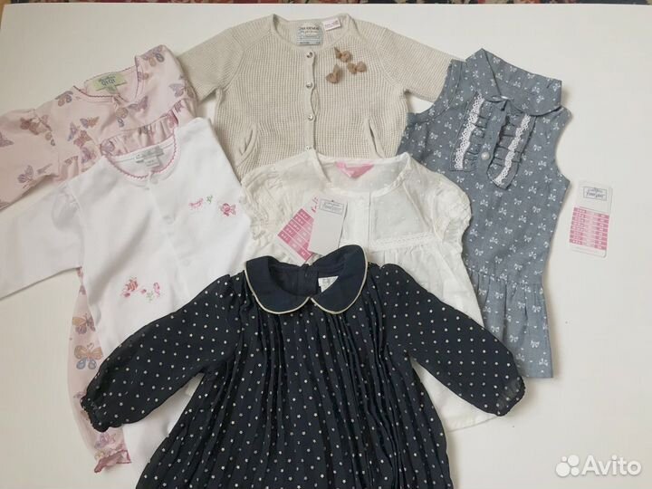 Новая детская брендовая одежда 6-9 мес. Пакетом