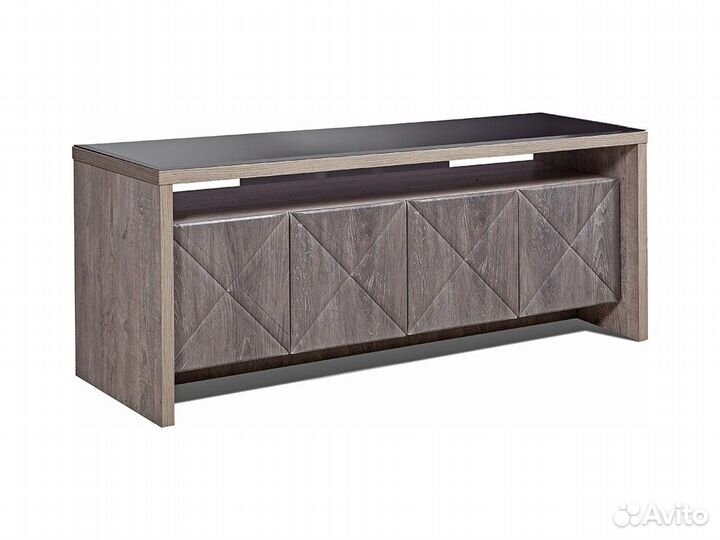 Тумба 4Д монако, Сосна натуральная + Дуб шато