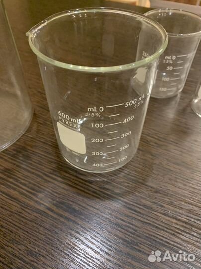 Стаканы лабораторные, мерные, колбы Pyrex