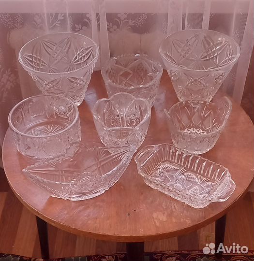 Вазы для салатов,фруктов, стаканы для сока