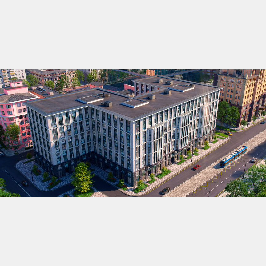 Апартаменты-студия, 45,4 м², 6/10 эт.