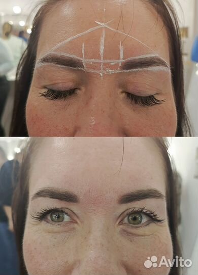 Модель на брови