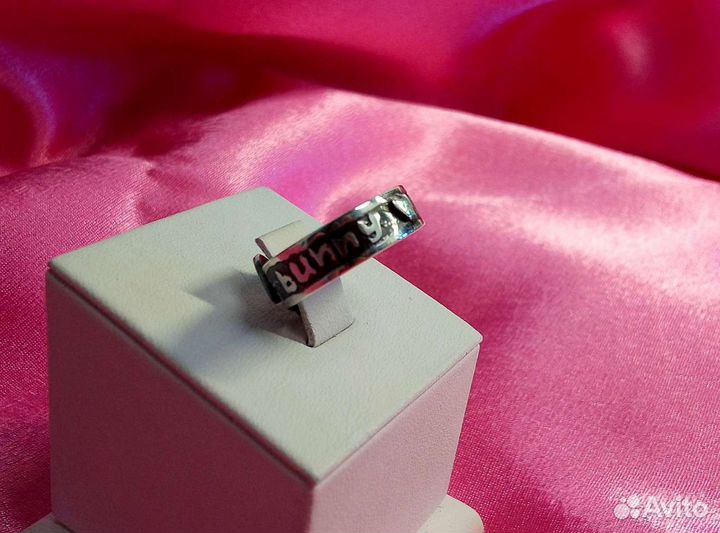 Серебряное кольцо Шкодливая зайка