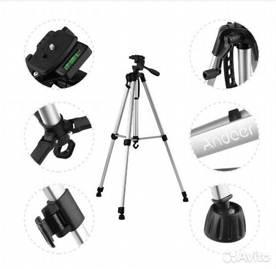 Трипод штатив для камеры и смартфона 50-140см