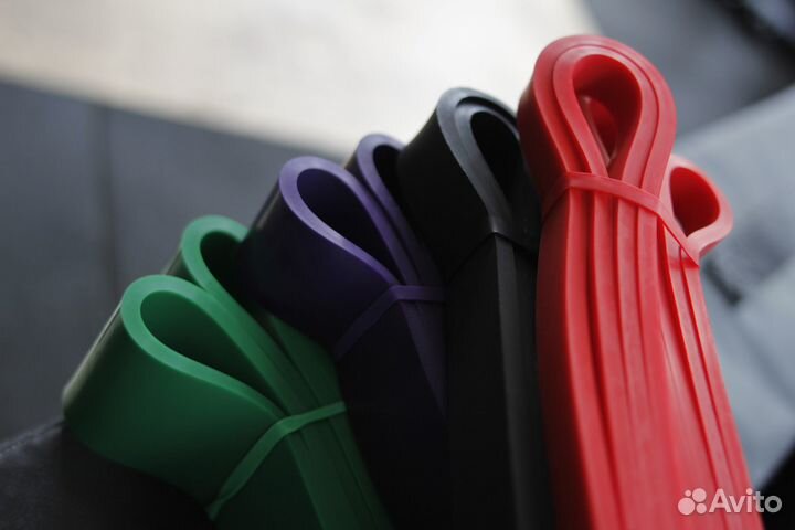 Фитнес резинка красная (эспандер резиновый)